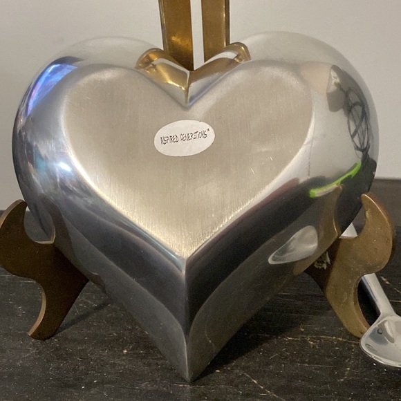 Inspired Generations Silver Toned Heart Bowl and Spoon - Picture 2 of 5